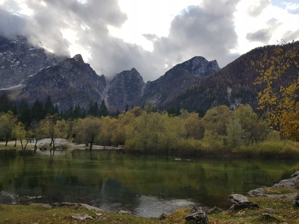 Ausblick zum Mangart, Laghi di Fusine, © Elisabeth Pfeifhofer