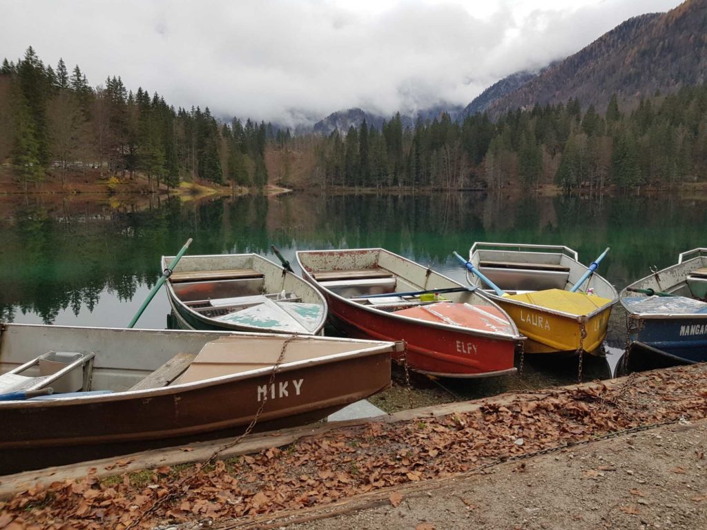 Boote zum Ausleihen, Laghi di Fusine, © Elisabeth Pfeifhofer